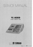 Yamaha TC-800-D - Service Manual